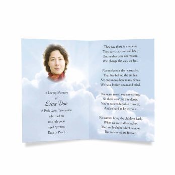 funeral card template - funeral card template