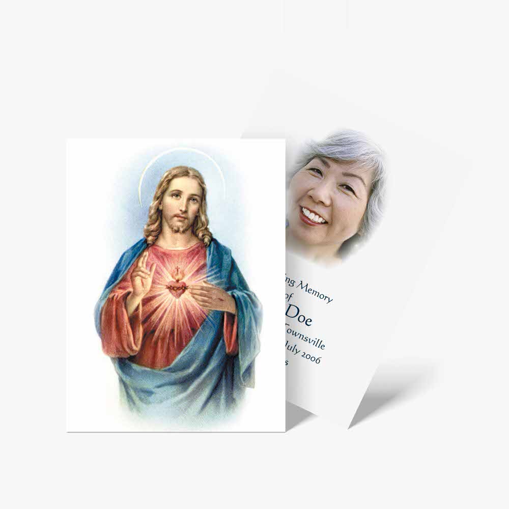 holy heart of jesus card