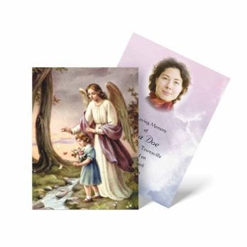 angel of the lord funeral card
