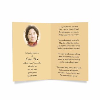 funeral program template - funeral program template