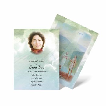 funeral service card template