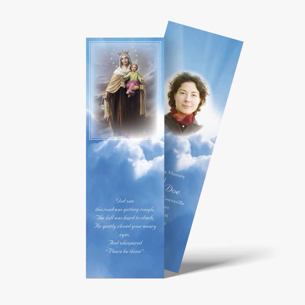 a bookmark with an image of a mother and child