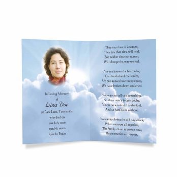 funeral card template - funeral card template