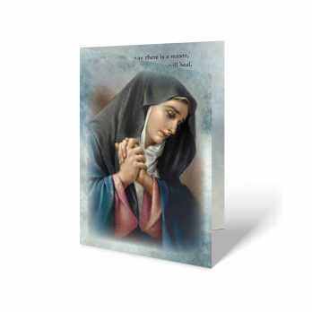 prayer card of the holy mother of god