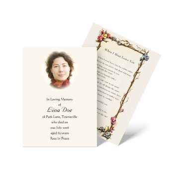 funeral program template