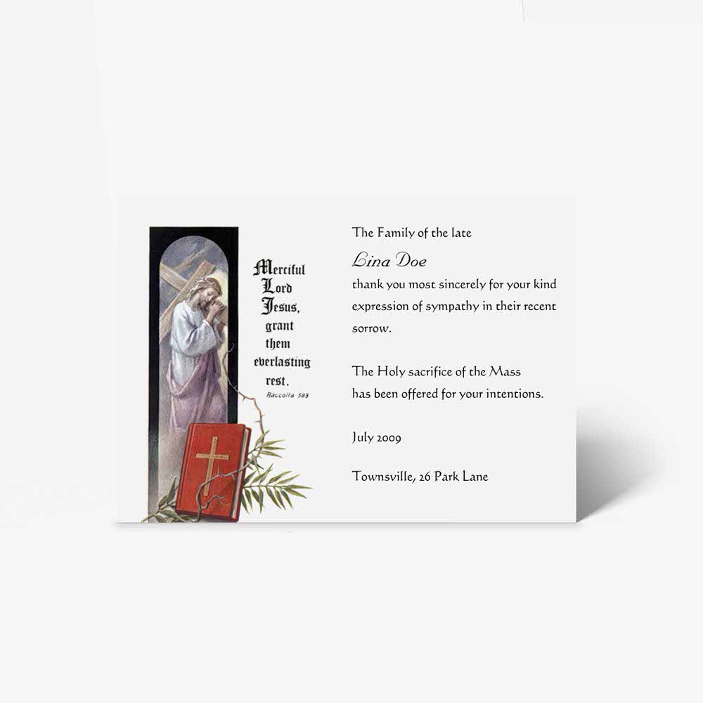 blessing card - the church of the holy cross