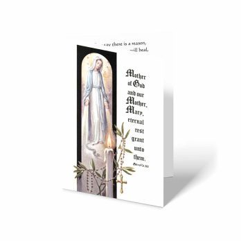 person of our lady of the rosary card