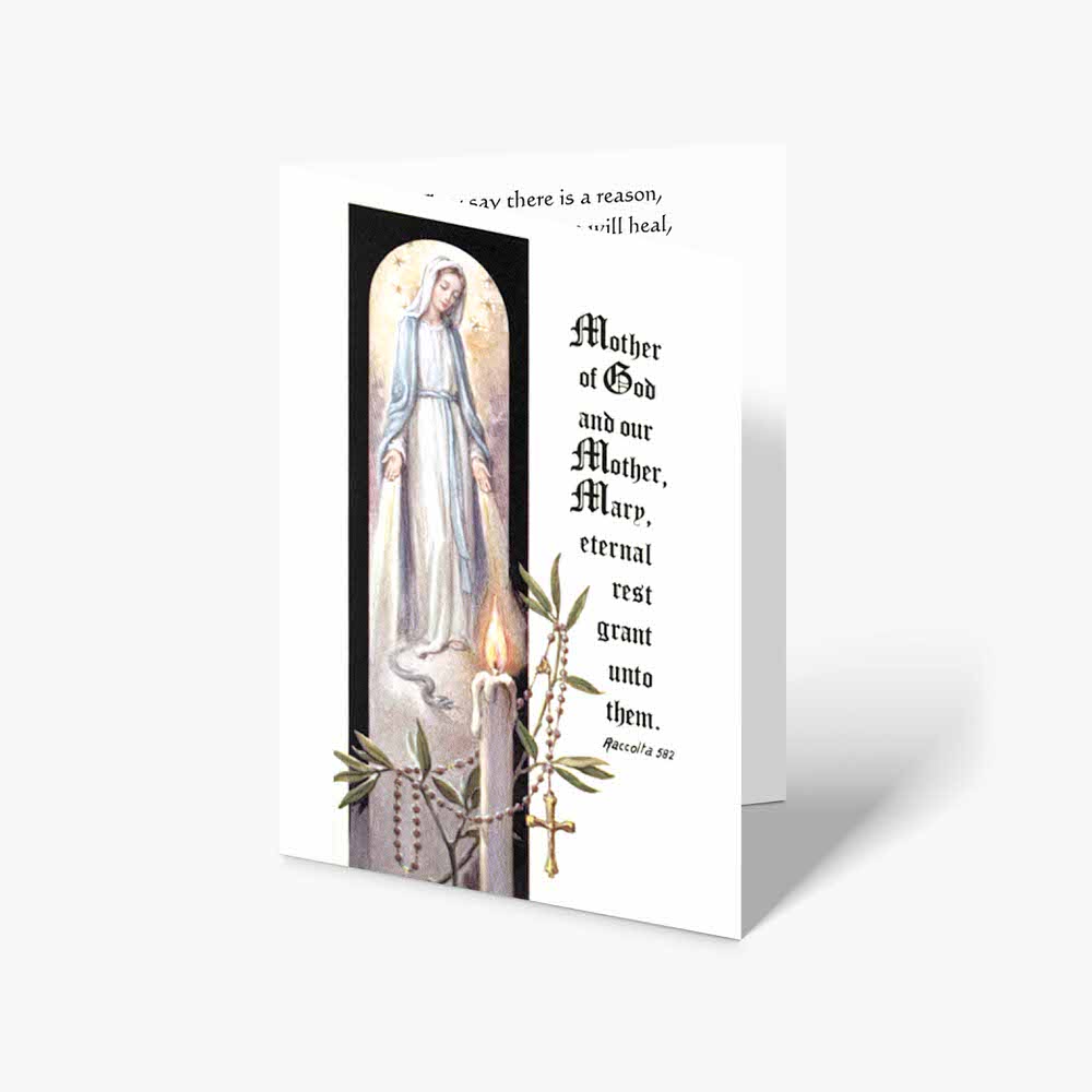 person of our lady of the rosary card