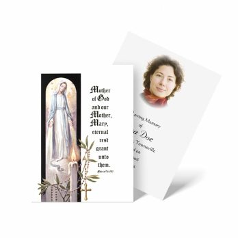 holy water prayer card