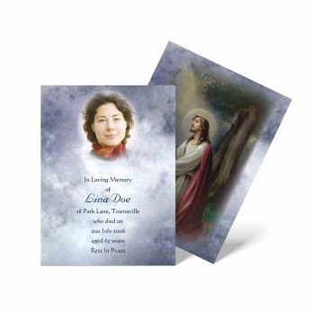 funeral prayer cards