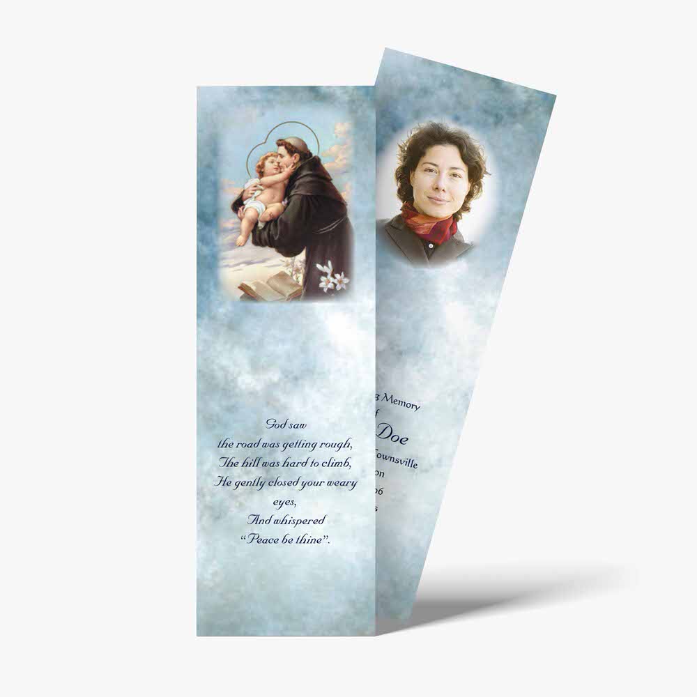 a bookmark with a picture of a mother and child