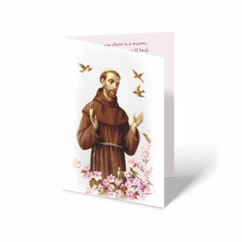 st francis of Assisi card