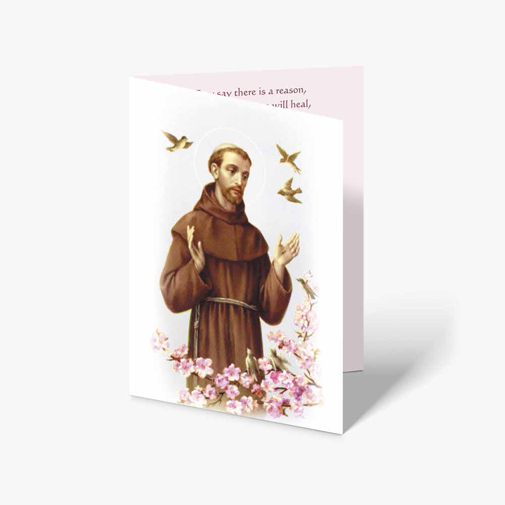 st francis of Assisi card