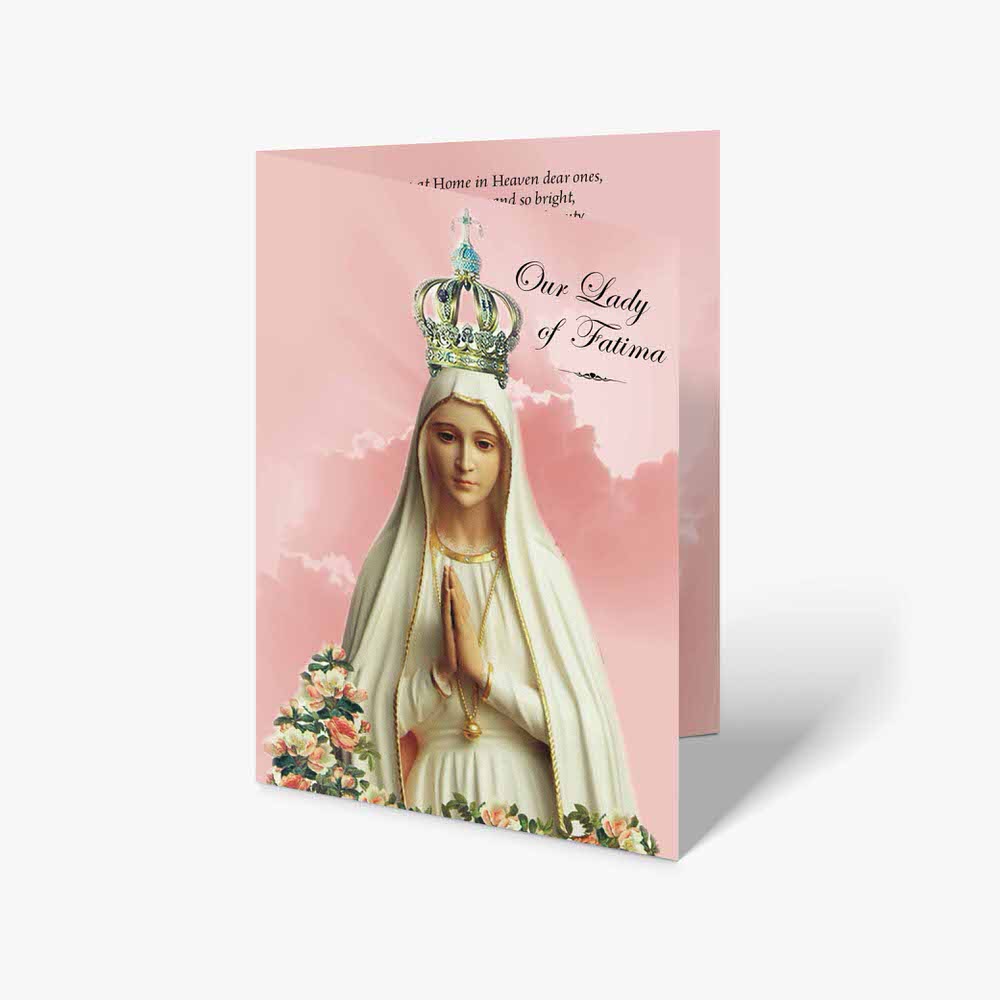 our lady of the rosary card