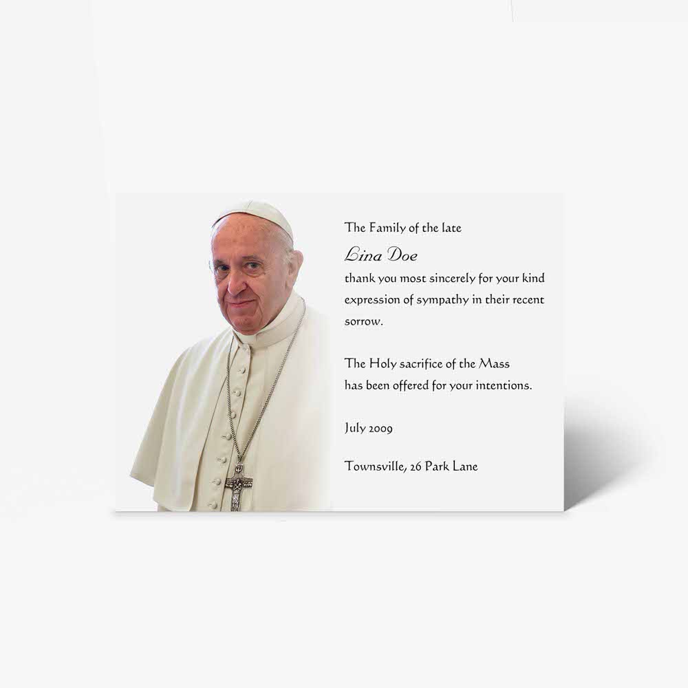 pope francis - card