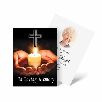 in loving memory funeral card template