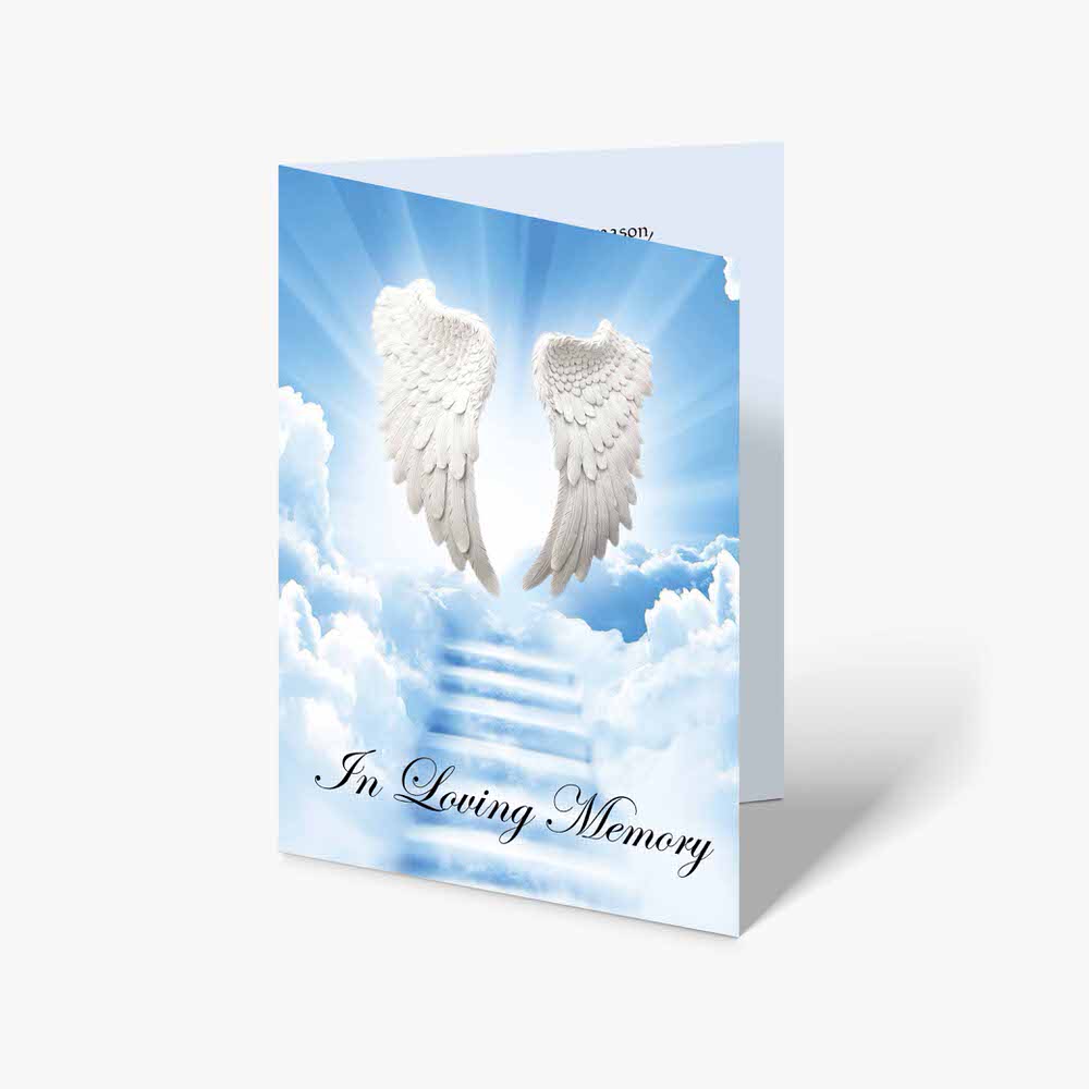 in loving memory funeral card