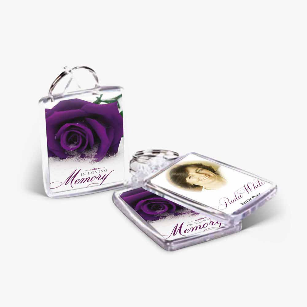 Purple Rose Acknowledgements The Memorial Card Company Purple Rose Acknowledgements The Memorial Card Company