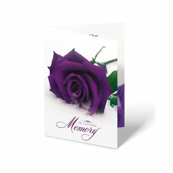 a purple rose memory card