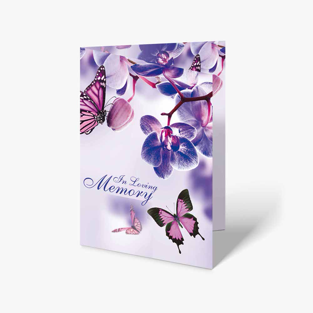 butterfly memory card - purple