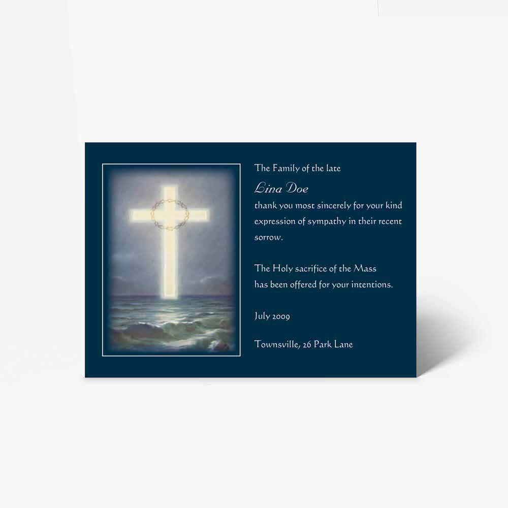 cross of love - christian greeting card