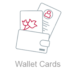 Wallet memorial cards